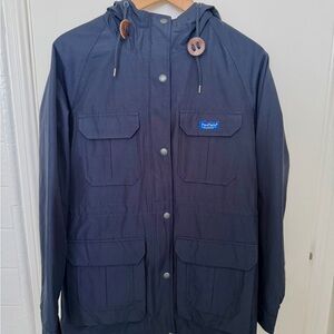 Penfield Dark Blue Raincoat with Hood